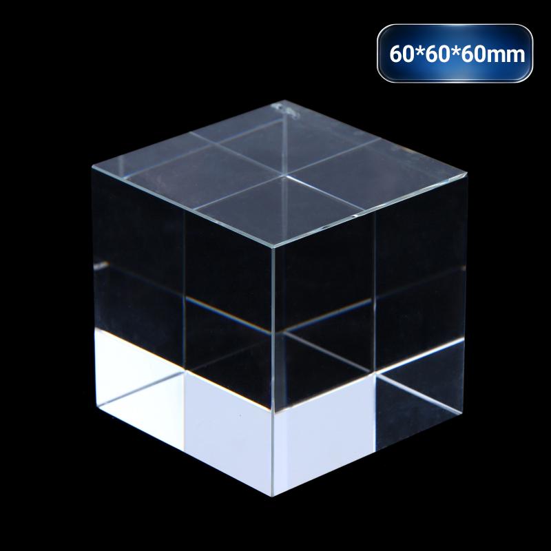 Engravable K9 Crystal Block Transparent Blank Cube Glass Paperweight for Home Office Desk Decor DIY Art Craft
