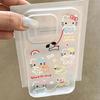 Large Hole Frosted Line Dog Cattie Case for Apple 17/16 Pro Max, Transparent Simple Design for 15/14 Pro