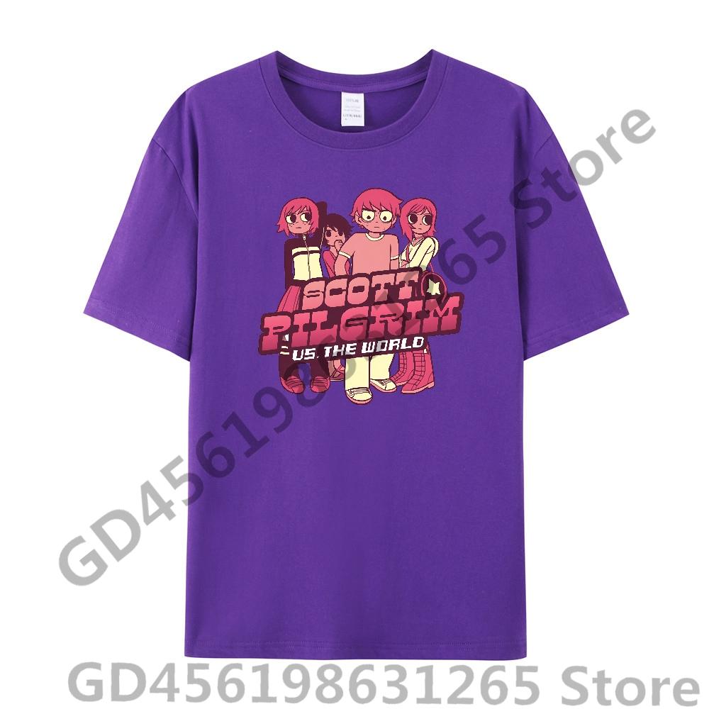 Scott Pilgrim Takes Off T Shirt UnisexWomen Harajuku Kawaii Tops Y2k Unisex Anime Tees Fashion Tops Casual Boysgirls Clothing