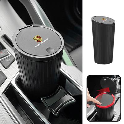 Car Trash Bin Can Rubbish Bag Garbage Container Storage Box Bucket For Porsche Macan Panamera Cayenne Cayman 911 970 981 991