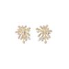 Fireworks Stud Earrings Women'S Light Luxury Niche High-End Autumn And Winter Temperament Earrings Niche Unique Design Ear Jewelry
