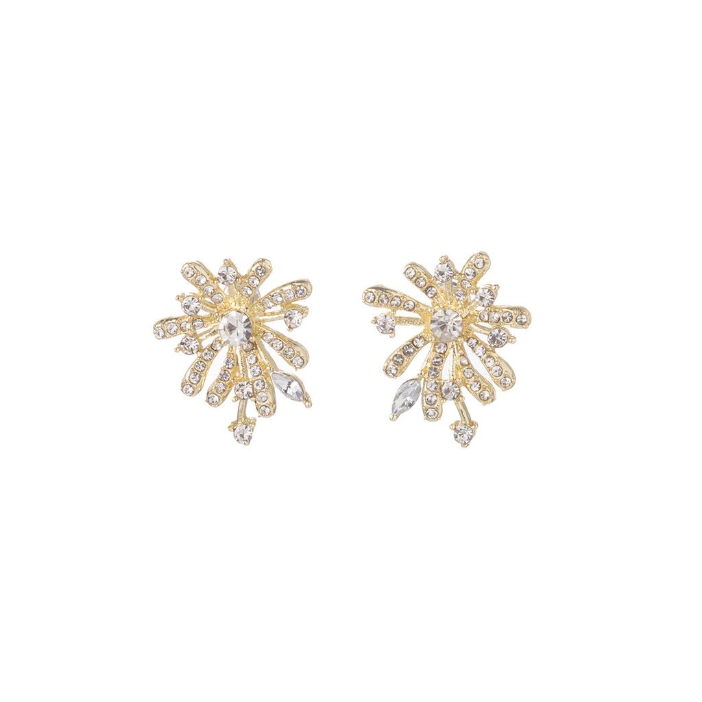 Fireworks Stud Earrings Women'S Light Luxury Niche High-End Autumn And Winter Temperament Earrings Niche Unique Design Ear Jewelry