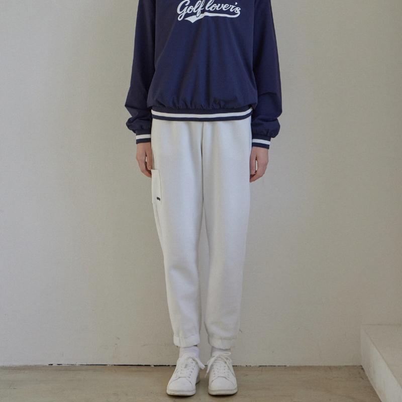 Goxo Jogger Pants White Hooksl Heart
