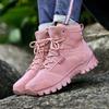 Couples High-top Boots Outdoor Field Practice Shoes Battlefield Combat Training Work Boots Walking Hiking Casual Sports Shoes