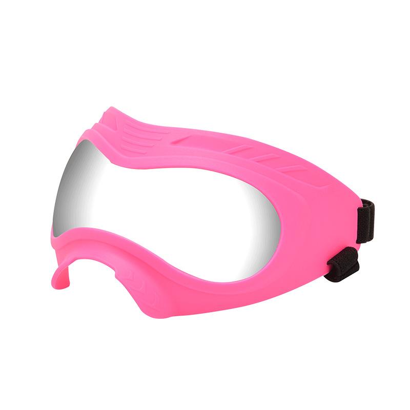 Dog Goggles UV Protection Windproof Dustproof Anti-Fog Dog Sunglasses Large Medium Dogs Lightweight TPE Frame Adjustable Strap
