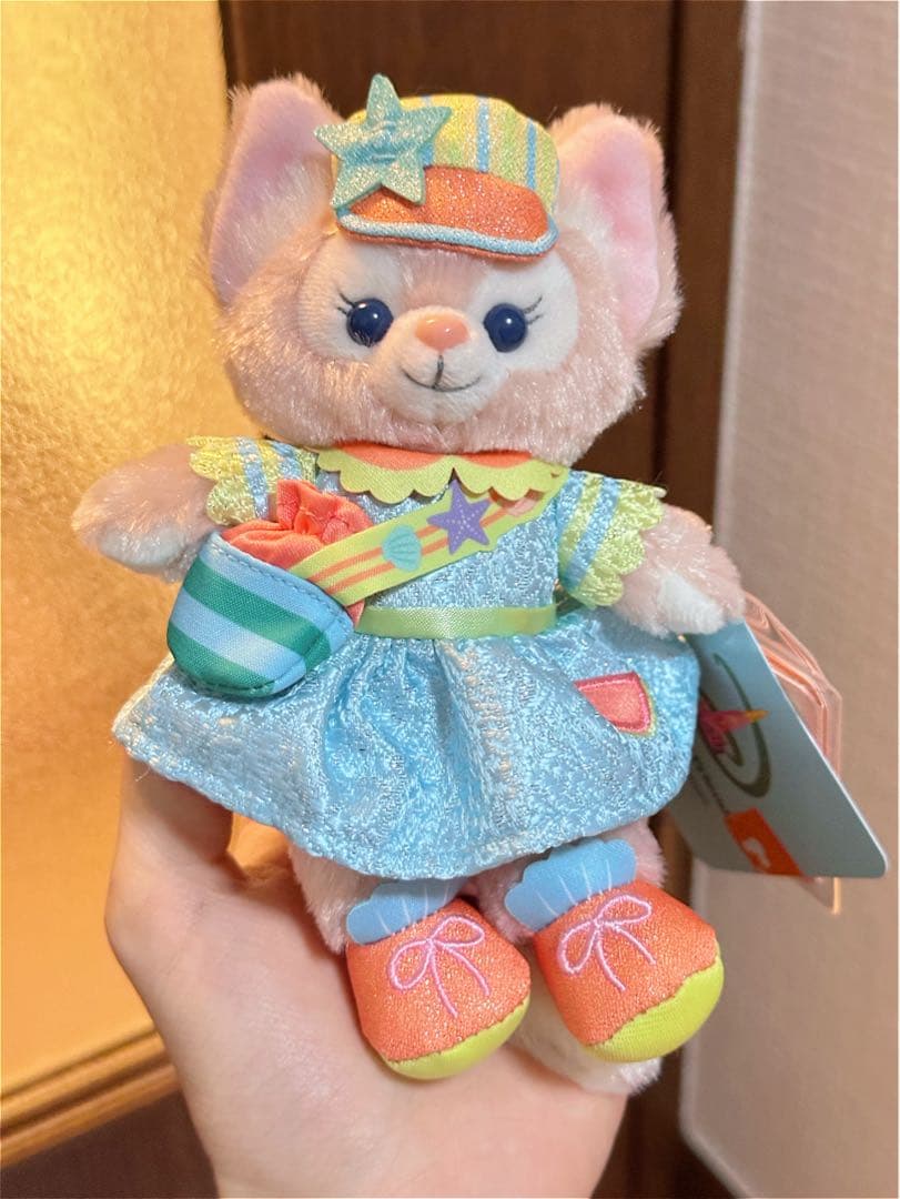 

[USED] Hong Kong Disneyland Linabelle Flower Car Plush Keychain