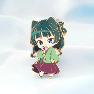 Fashion Maomao Enamel Pin Anime Character Cute Expression Lapel Pin Badge Fans Gift