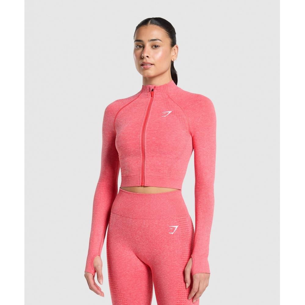 

Gymshark Vital Seamless Midi Zip 2.0 Pullover Coral Red Marl B5a9q Rb0z XXL
