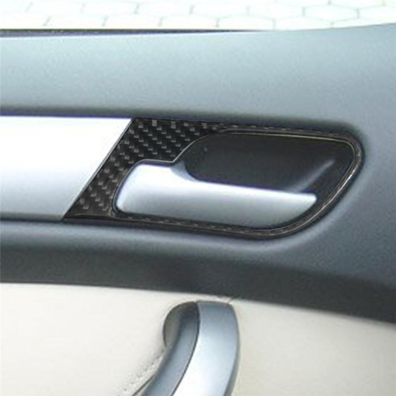 Carbon Fiber Car Center Console Air Conditioning CD Gear Control Panel Trim Cover Sticker For BMW X5 2000-2006 Car Accessories
