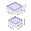 Transparent Gemstone Holder Flip Lid Crystal Display Case Packaging Jewelry Show  Jewelry