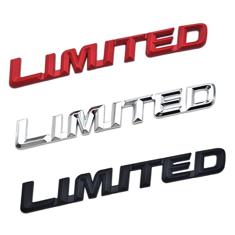 3d Metal Letters Car Rear Logo Limited Emblem Sticker for Ford Jeep Grand Cherokee Highlander Toyota Limited Badge Accessories