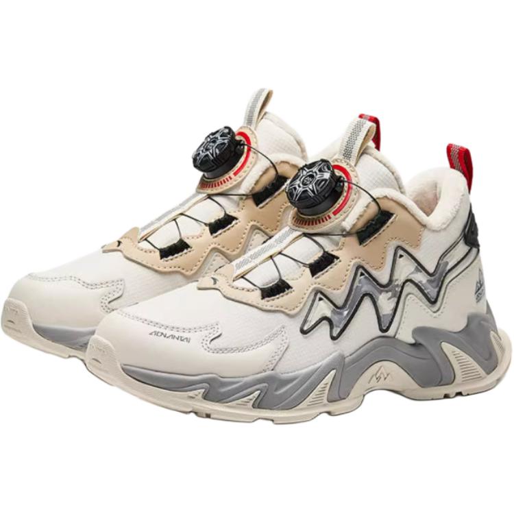 Anta Comfortable Versatile Non-Slip Warm Mid-Top Kids Casual Shoes Kids Casual Shoes Light-Gray A12446934-4