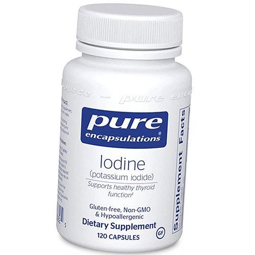

Йод з Йодіда Калія, Iodine, Pure Encapsulations 120капс (36361037) 120caps