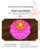 LED Lotus Flame Lamp: Floating Candle Holder with Plug-in/Battery Options, Ideal for Home or Buddha Offerings