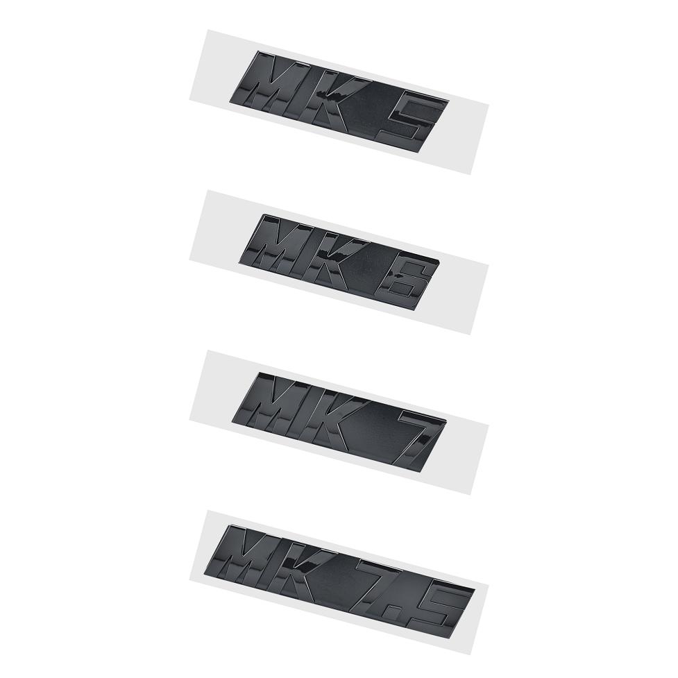 3D ABS Letters MK5 MK6 MK7 MK7.5 Emblem for VW Volkswagen GOLF Car Grille Bracket Badge Sticker Glossy Black SilverNB10