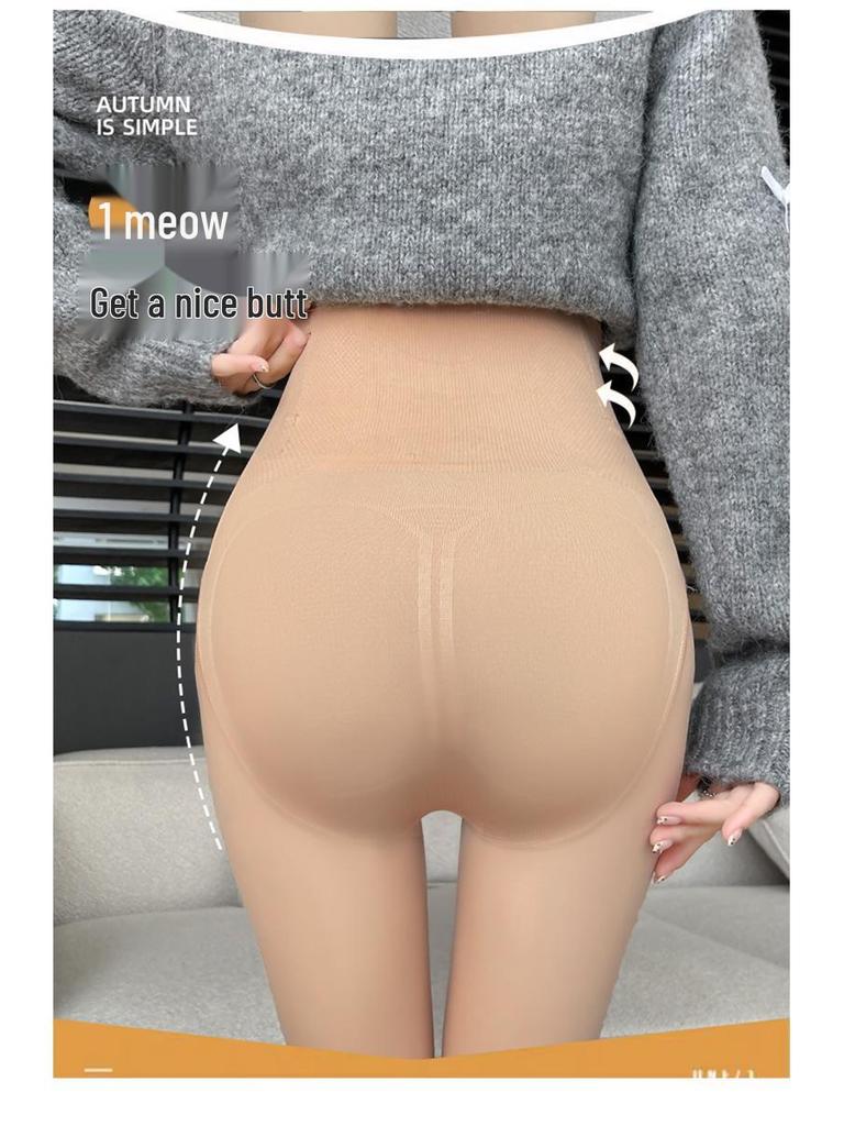 Bare Leg Artifact Damen Dicke hautfarbene warme Strumpfhosen und Leggings für Frühling und Herbst