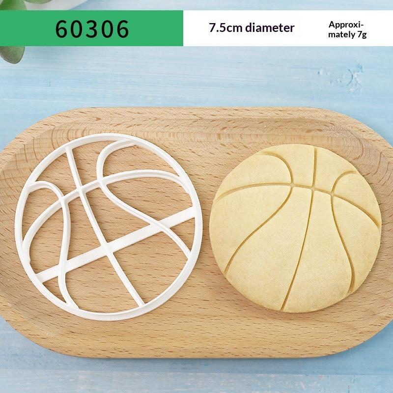 Sports Ball Baking Cutter Non-Toxic Easy Demold Rugby Tennis Football Shaped Mold for Kids Baking Class Activity