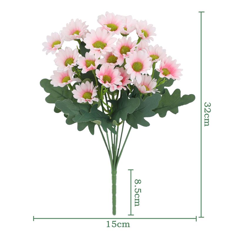 Funsdecor Mums, Artificial Sunset Mums, Artificial Outdoor Sunset Mums Flowers