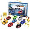 Homejoyi Mini Car Toy for Model Pull Back Mini Set of Car Toy Pull Back Road Educational Pull Back Alloy School Graduation 10 Road Models Car, Model,