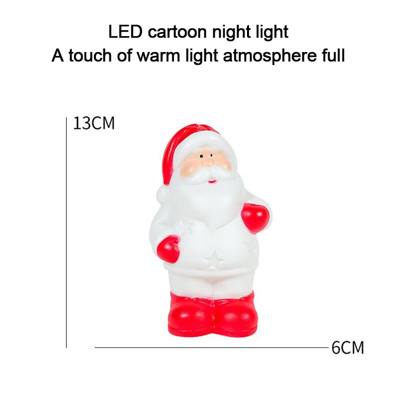 LED Weihnachts-Nachtlicht Niedlicher Weihnachtsmann Schneemann Kinder Schlafzimmer Nachttisch Ornamente Für Feiertag Weihnachten Dekoration Nachtlampe
