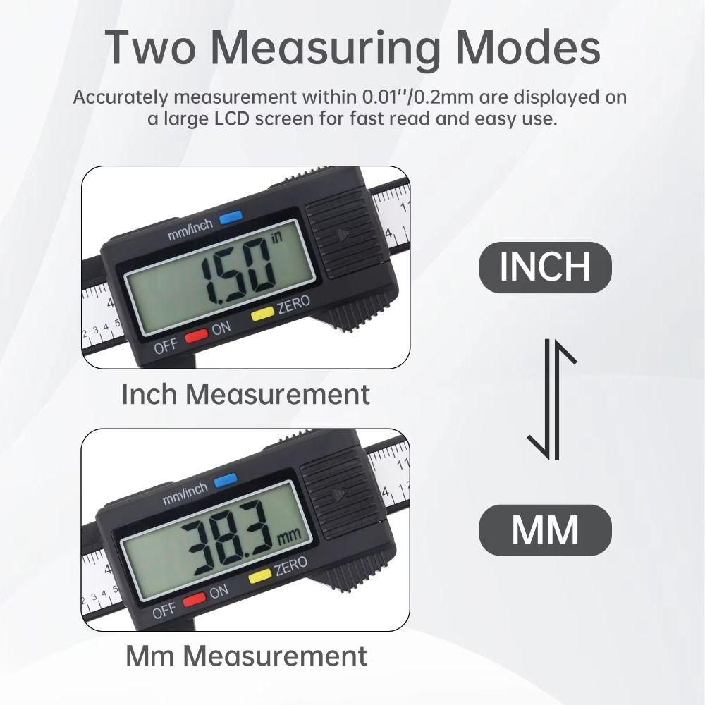 150mm Vernier Micrometer LCD Depth Ruler Durable Measuring Tools  for Mechanical Component Measure