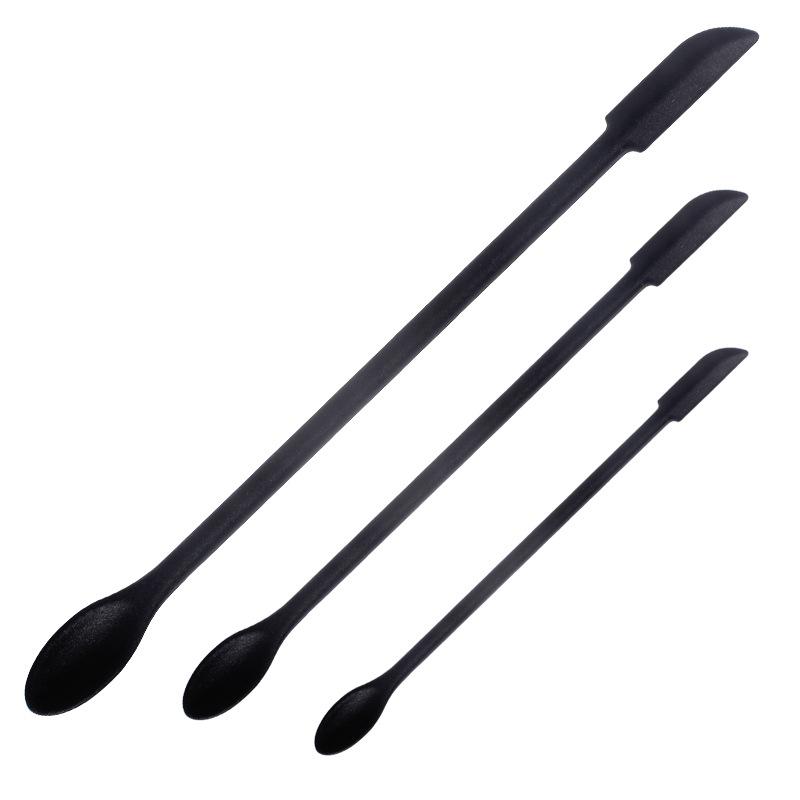 Reçel ve Kozmetik Kazıma İçin 3 Parçalı Mini Silikon Çift Taraflı Spatula Seti