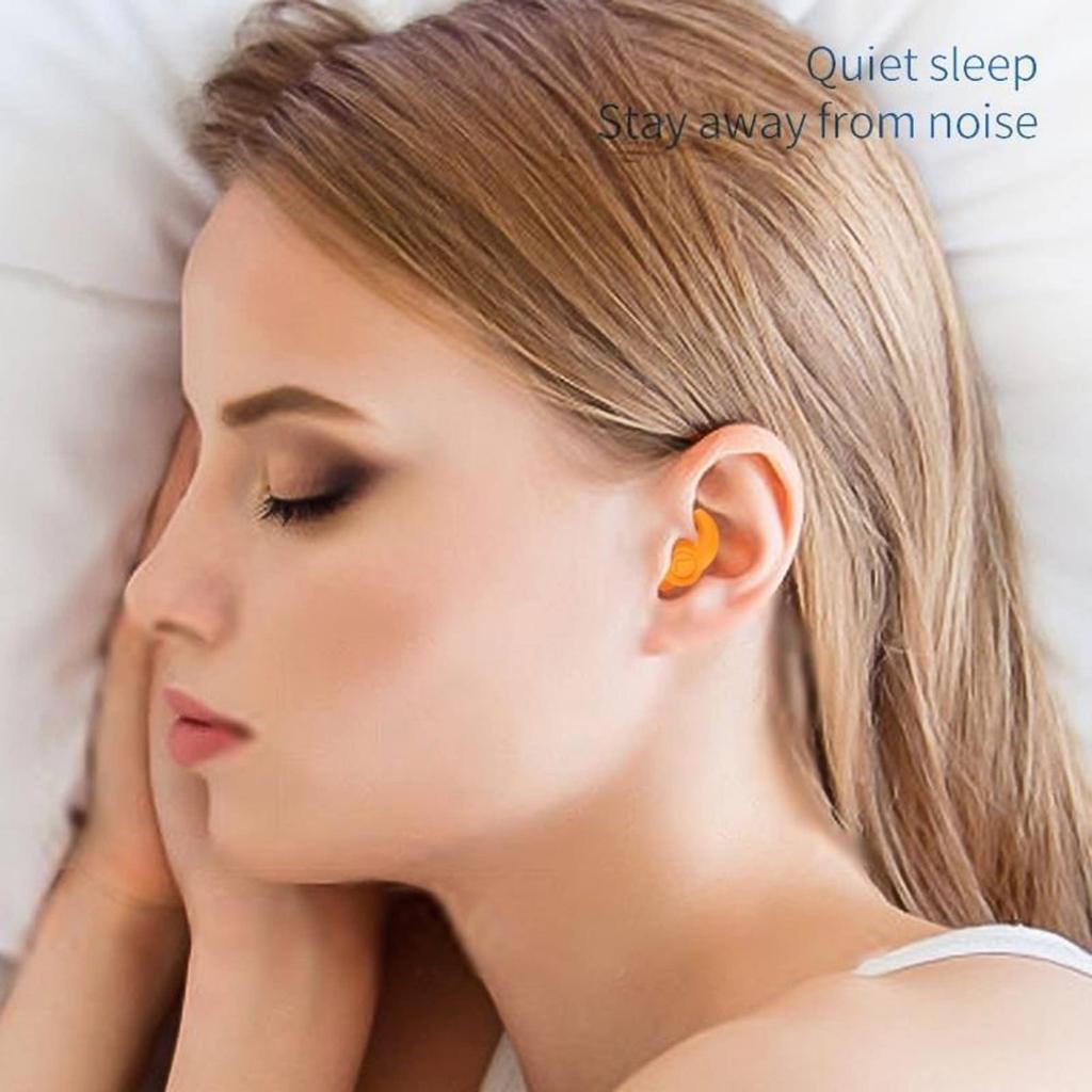 AUGEN Ear Plugs for Sleeping, Noise Canceling, Reusable Silicone Earplugs for Hearing Protection, Waterproof EarPlugs Suitable for Sleeping Swimm