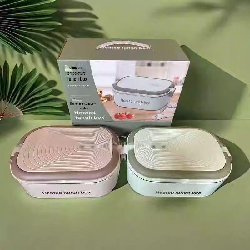 Portable Electric Heated Lunch Box – Insulated, Water-Free, Self-Heating for Students & Office Workers
