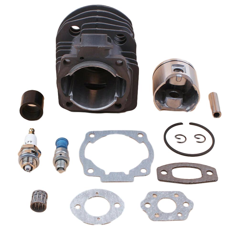 Cylinder and Piston Kit for 50 51 55 For Rancher Chainsaws 46mm Diameter Includes Decompression Valve and Gaskets