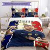 Mbappe Bedding Set Breathable Duvet Cover with Pillowcases Decorative Bed Linen for Bedroom Home Decoration Birthday Gift