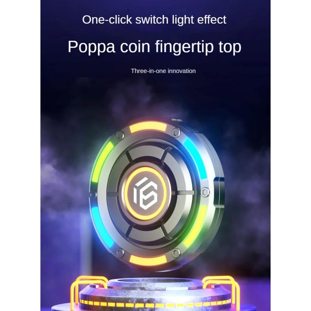 Fidget Spinner Papa Mynttryckarkort Stressavlastningsleksaker Metall Fingertopp Gyroskop Legering Snurra Ovanpå Skrivbord EDC för Vuxna Barn