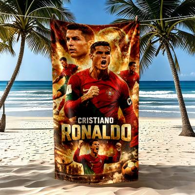 Cristiano Ronaldo Beach Towel Super Soft Microfiber Quickdry Fabric Comfortable Lightweight Perfect For Traveling Yoga Camping And Swimming