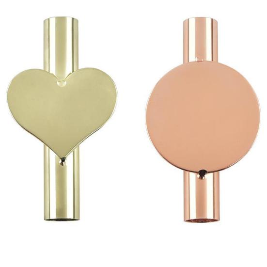 Wandmontage Metall Blumenröhre Selbstklebend Ohne Bohren Rund Liebesherz Echt