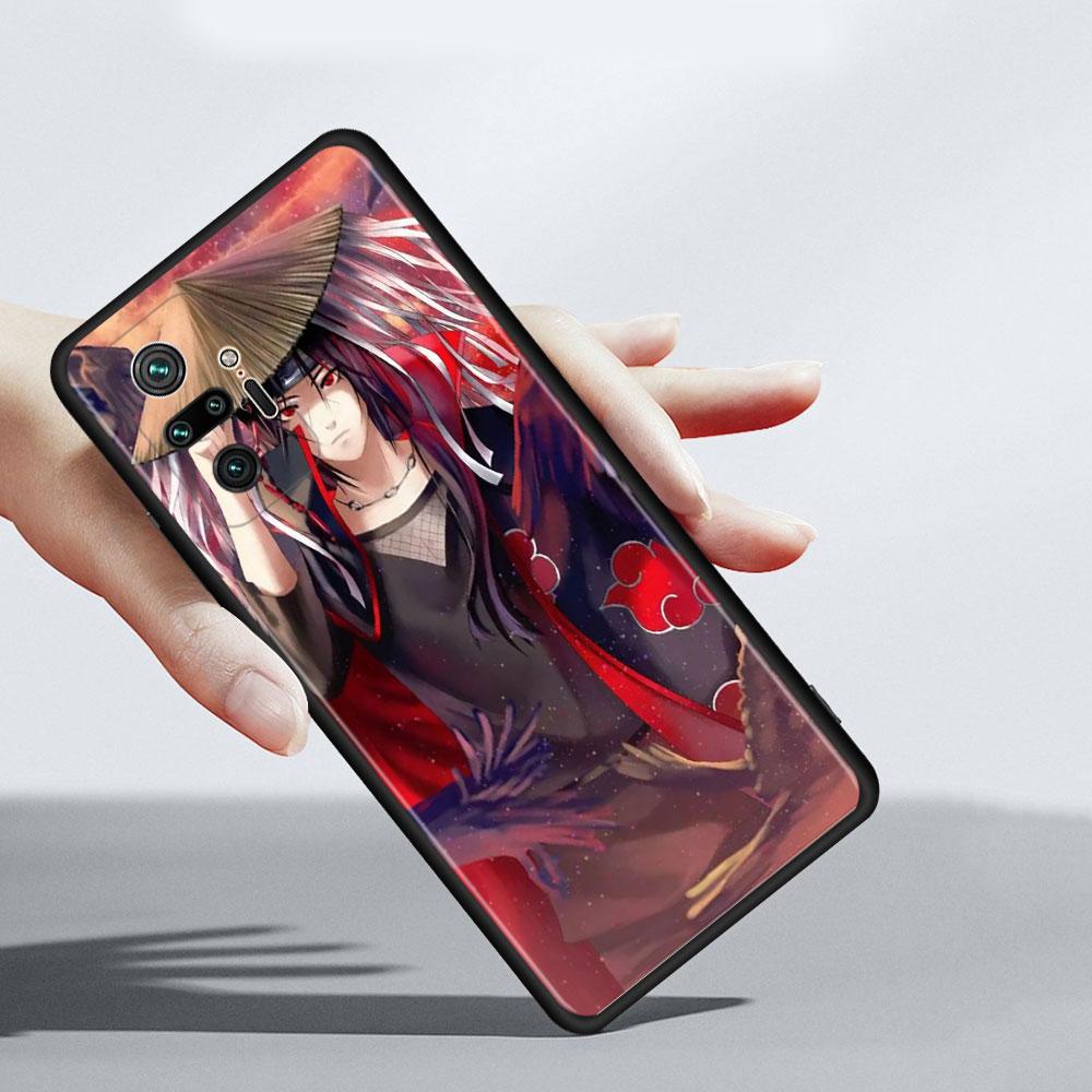 Cassa del telefono per Xiaomi Redmi 9 9a 9c 8 k40 Nota 9s 9 10 11 8 pro 7 11t 9t 8t Cover In Silicone Coque Anime Naruto Uchiha Sasuke