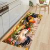 1pc Colored Board Printed Kitchen Floor Mat Household Carpet Non-Slip Door Mats Rug Home Decor