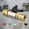 M22 14mm High Pressure Washer Ball Valve Kit Brass Ball Valve Hose Switch  Car Wash