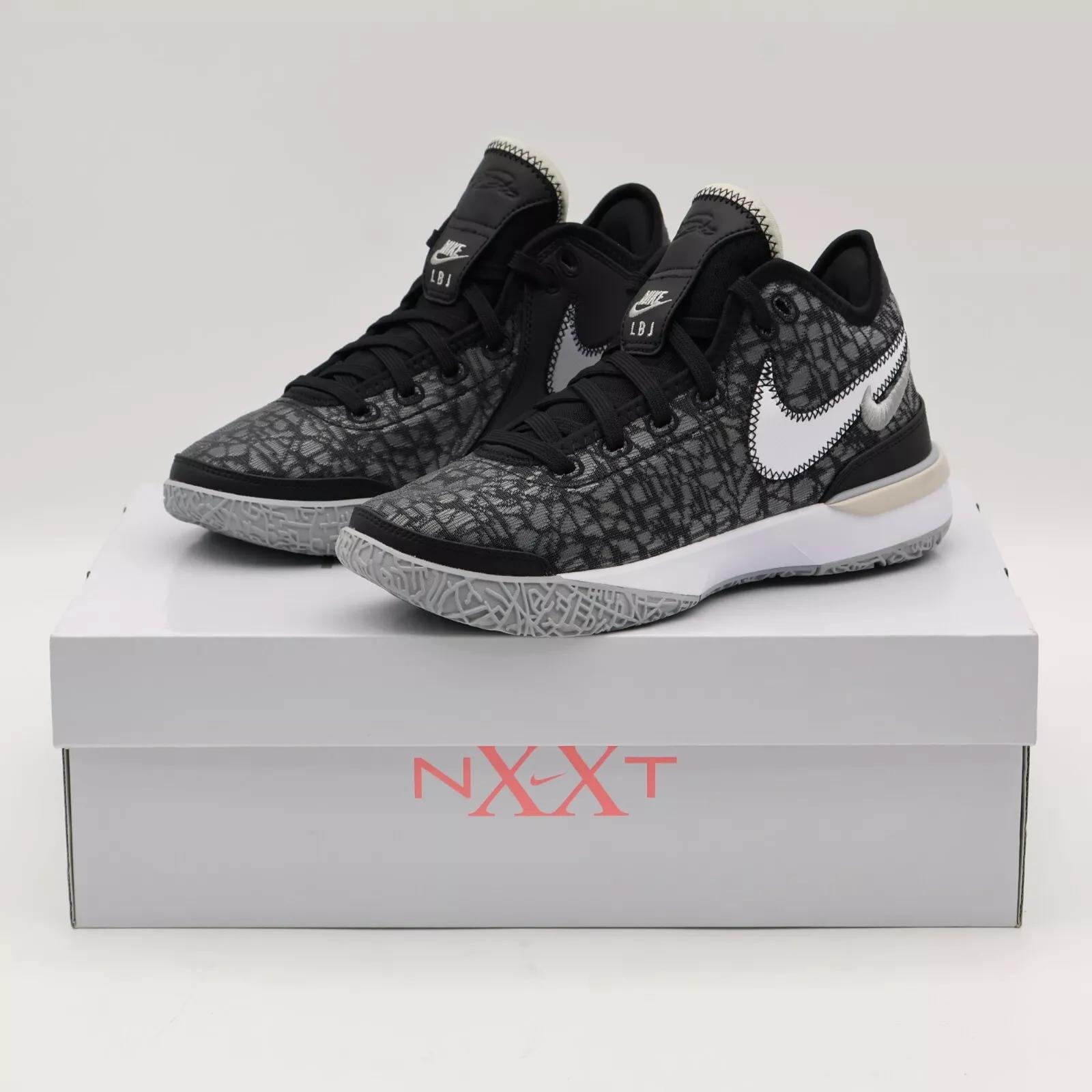 DR8788-005 Nike LeBron NXXT Gen Black Wolf Grey White Light Bone (Men s) US 6