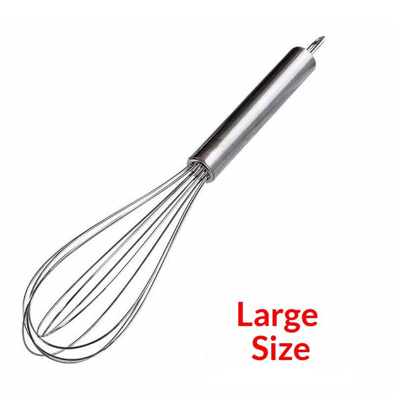 Hand Mixer Whisk Egg Beater Stainless Heavy Duty Whisk Mixer For Baking Kitchen Tool Stainless Steel Manual Egg Whisk