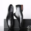 Classic High End Party Dress Shoes Lightweight Men's Casual Leather Walking Shoes Fashion Lace-Up Wedding Pointed Toe Shoes