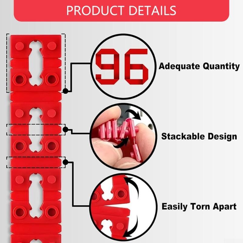 48pcs Plastic Outlet Shims Insulating Spacers Safe & Easy Installation Insulating Socket Spacers for Electrical Socket