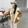 Winter Frauen Warme Faux Pelzmantel Neue Koreanische Lamm Wolle Mantel Mode Verdicken Schaffell Mantel Ein Stück Pelz Mäntel weibliche Jacke