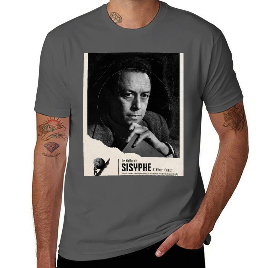 The Myth Of Sisyphus By Albert Camus T-shirt G Man T Shirts For Men T Shirts With Prints T Shirts For Man Cotton Soft T-shirt