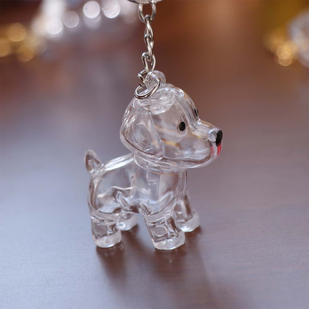 Dog Shape Dog Hair Storage Box Hair Grooming Puppy Pendants Pet Hair Keychain  Jewelry Gift