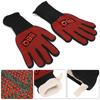 800 Celsius  1482 Degrees F Heat Resistant Fire Gloves Flame Retardant Antiskid Fireproof Grill Microwave Oven BBQ