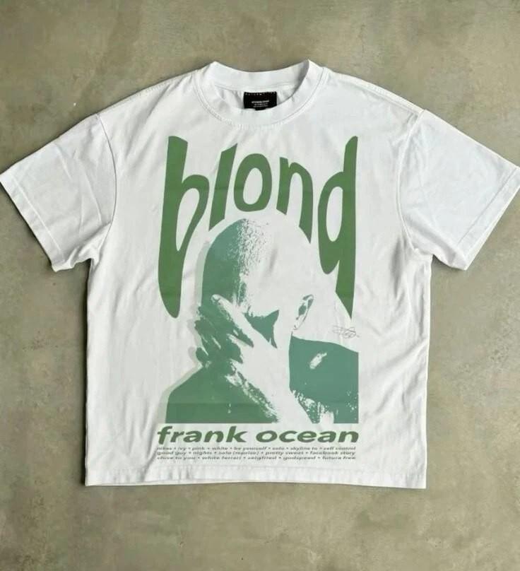 Frank Ocean Repint Blond Album Inspired Graphic Tee Vintage Style T-Shirt Unisex T-Shirt S