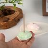 Compact Ceramic Tortoise Shell Incense Holder for Sandalwood & Agarwood Sticks