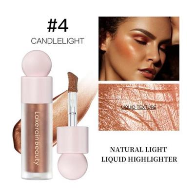 Body Face Contouring Bronzer Silky Glow Contour Shimmer Illuminator Beauty Light Liquid Highlighter, 04 04, 1 pezzo