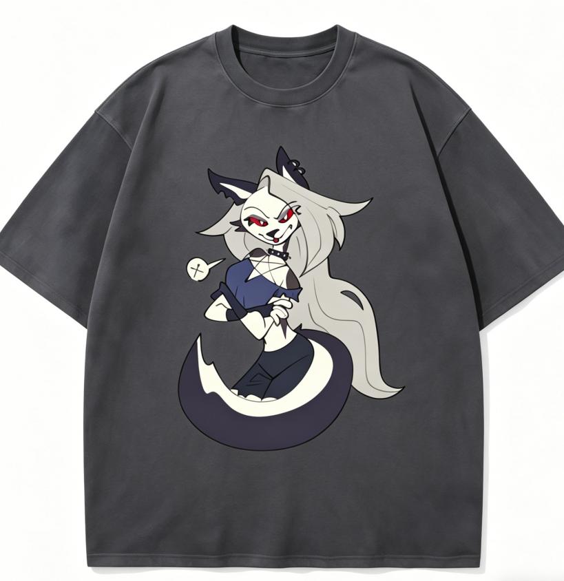 Helluva Loona Anime Milovník Praná Tričko Celoroční oblečení vysoká kvalita osobnost Oblečení Velikost Plus Unisex Nový Model Pár triček