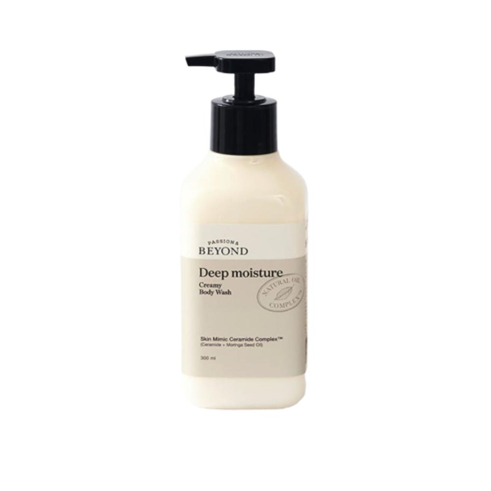BEYOND Deep Moisture Creamy Body Wash 300ml - Vegan Intensive Hydrating Cleanser (Musk Scent)