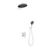 Brushed Rose Gold Bathroom Shower Faucet Wall Mounted Bathroom Shower Mixer Tap Brass Brass Bath Shower Faucet Hand shower Head